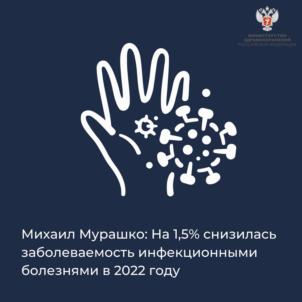 Михаил Мурашко: На 1,5% снизилась заболеваемость инфекционными болезнями в 2022 году
